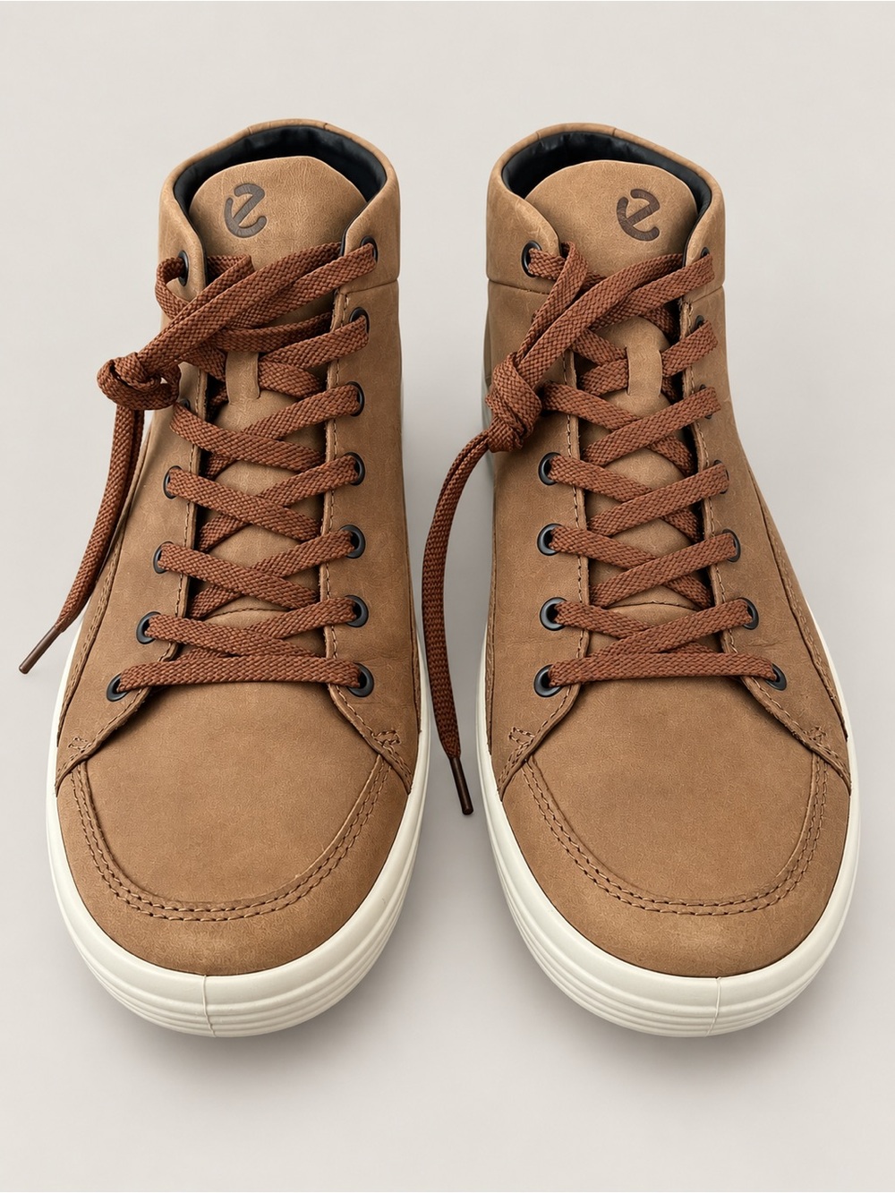 ECCO Hydromax Brown Leather High Top Sneakers Men’s Size EU 45 US 11-11.5